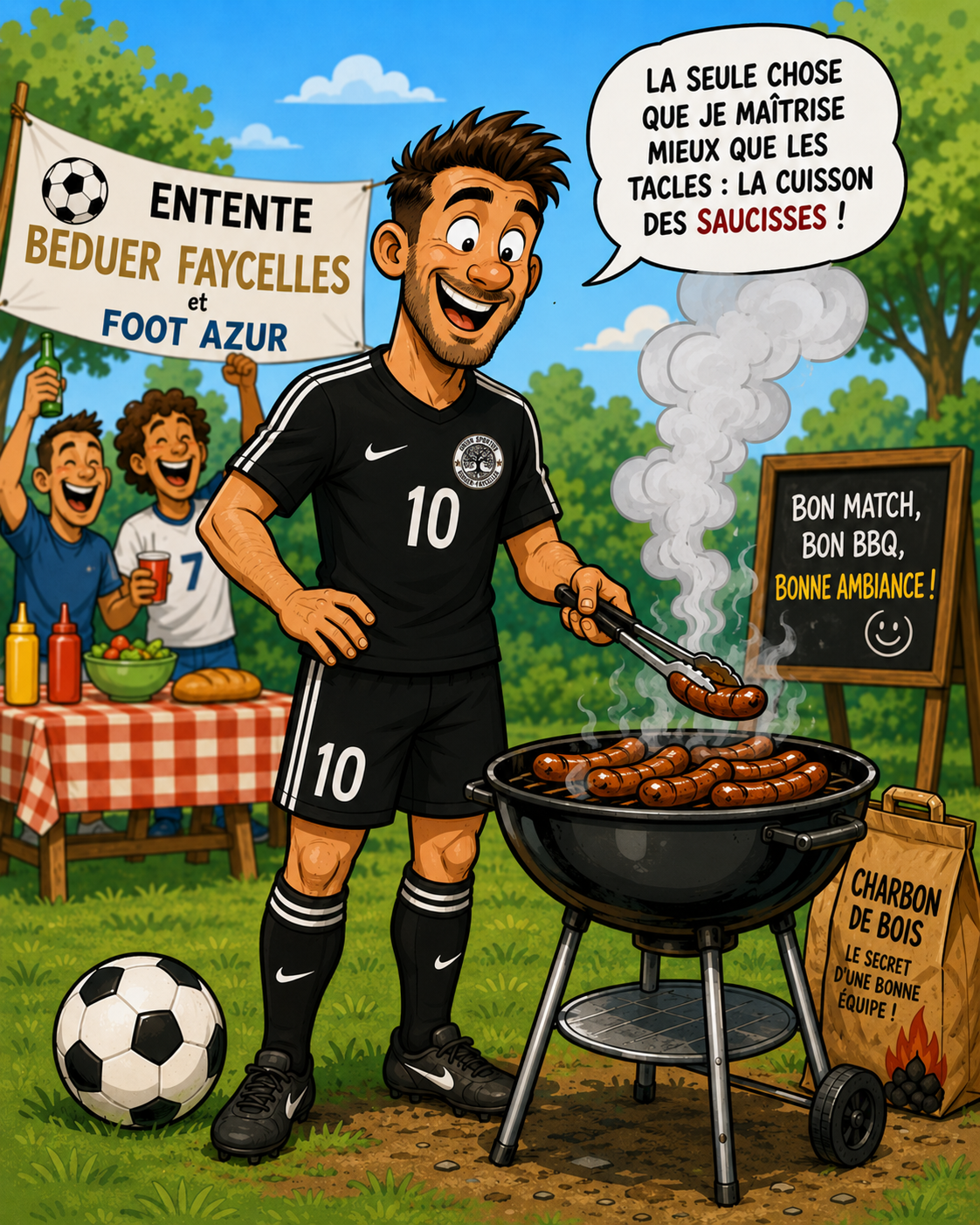 Dessin Grillades du foot (1)