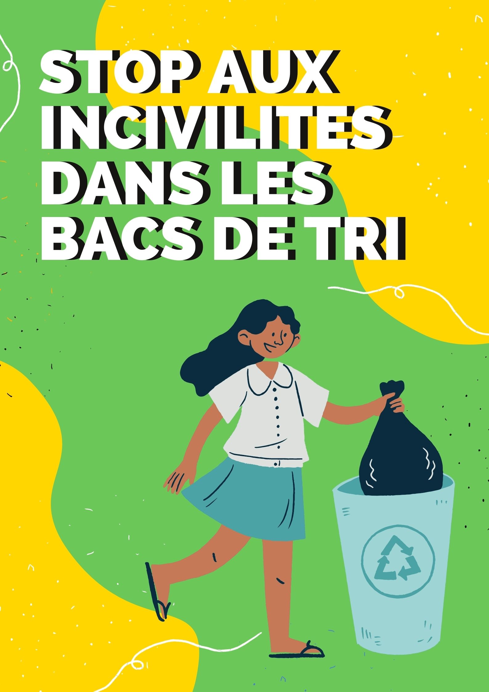 STOP AUX INCIVILITES DANS LES BACS DE TRI